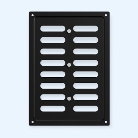 1724MER Black ERA Решетка вентиляционная MER регулируемая 170х240 окраш.сталь Black